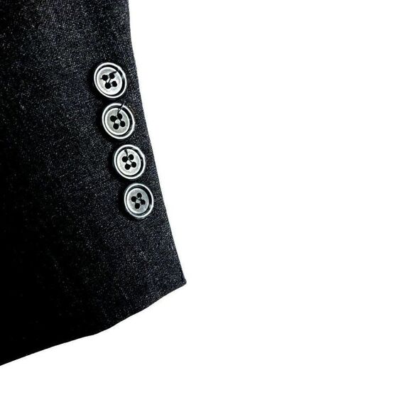 Stafford Wool 2 Button Portly Sport Coat 44L Gray Long - Picture 4 of 12